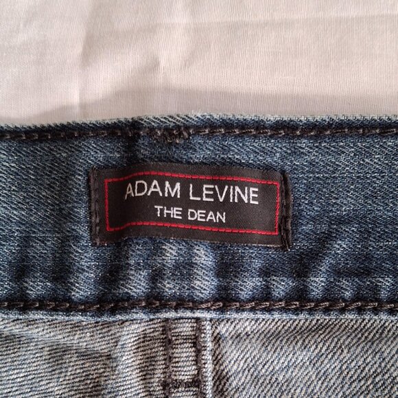 Mens Denim Blue Jeans Adam Levine The Dean 38 Waist 32 Length Lightly Distressed - Picture 5 of 12